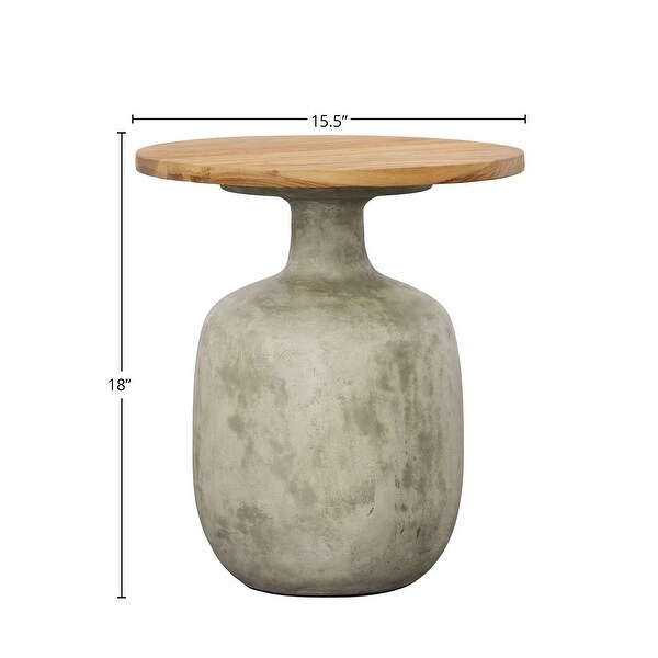 Egaleo End Table,Natural/Gray