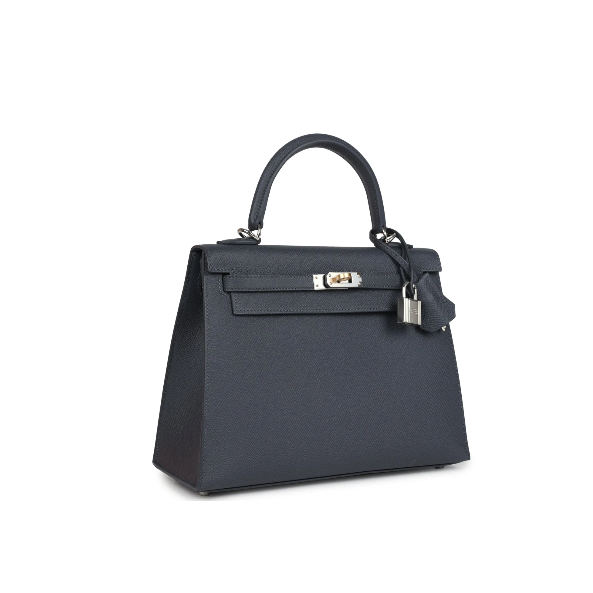 Hermes Kelly 25 Bag In Dark Navy Epsom Leather For Women 25cm/10in