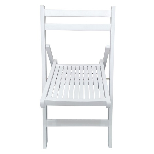 Furniture Slatted Wood Folding Special Event Chair ,Set of 4