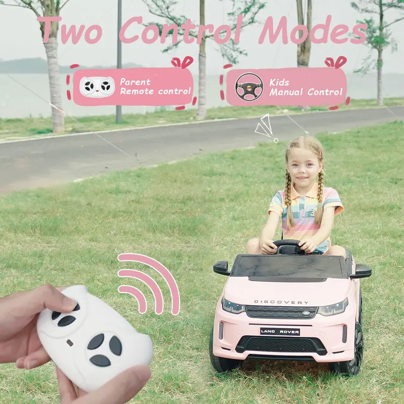 TEOAYEAH Licensed Land Rover Kids’ Electric Ride-On Car – Lithium-Ion Battery, Built-in Music, Parental Remote Control
