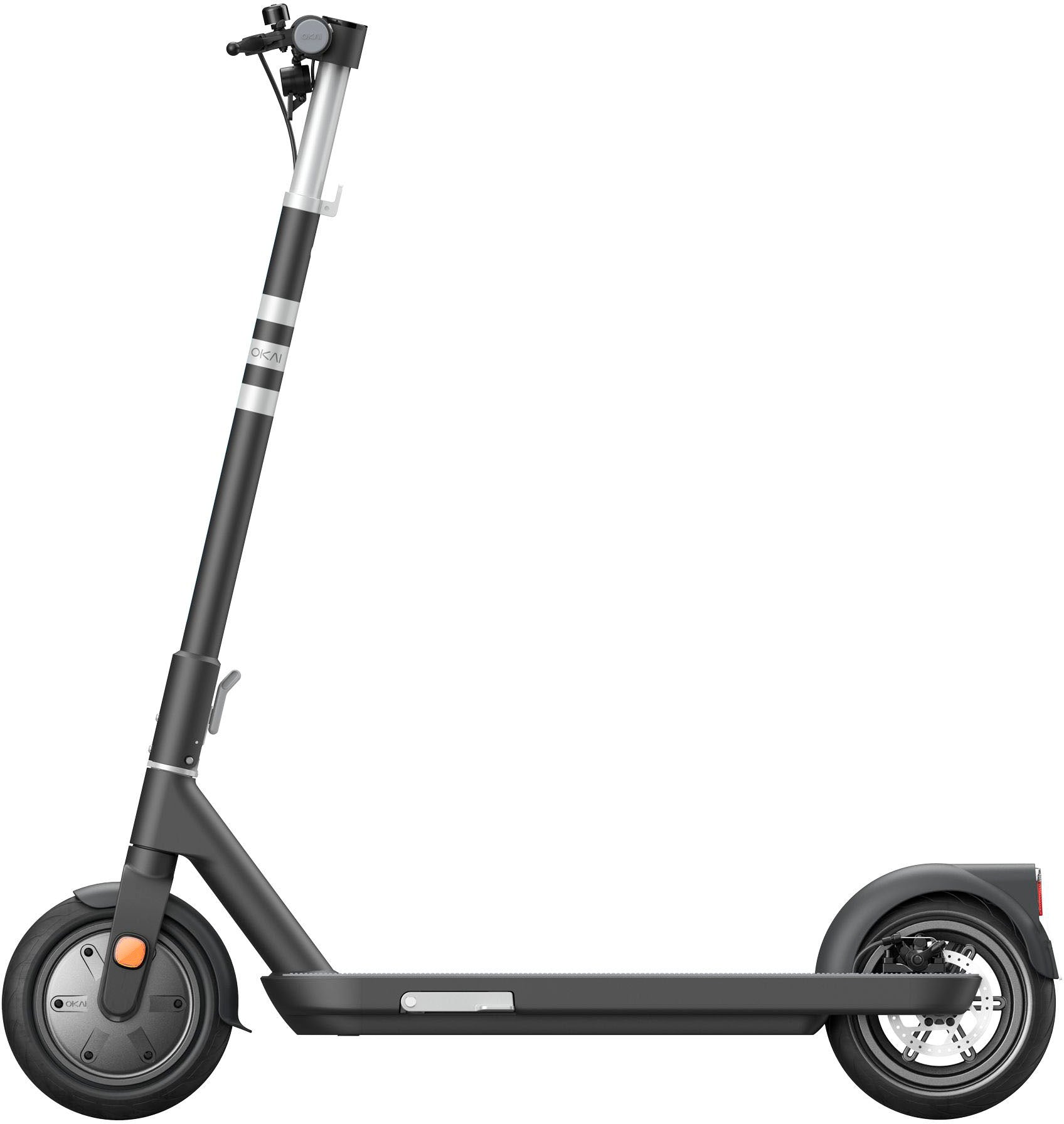 OKAI - Neon Lite Foldable Electric Scooter w/18.6 Miles Max Operating Range & 15.5 mph Max Speed - Black