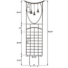 H Potter Steeple Bells Trellis Metal Yard Art