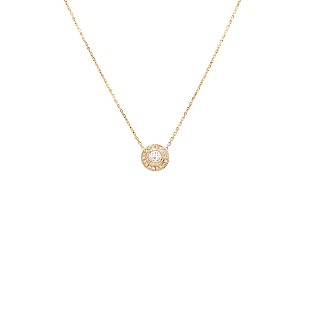 Cartier Damour (diamant Leger) Necklace 18K Rose Gold Diamond N7412300