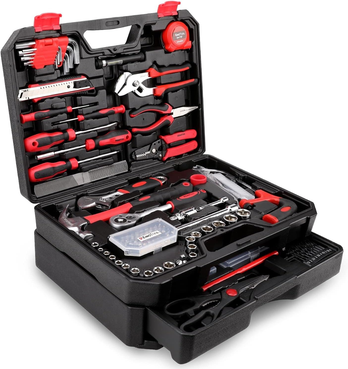 325 Piece Home Repair Tool Kit, General Home/Auto Repair Tool Set, Toolbox Storage Case with Drawer, General Household Tool Kit – Perfect for Homeowner, Diyer, Handyman