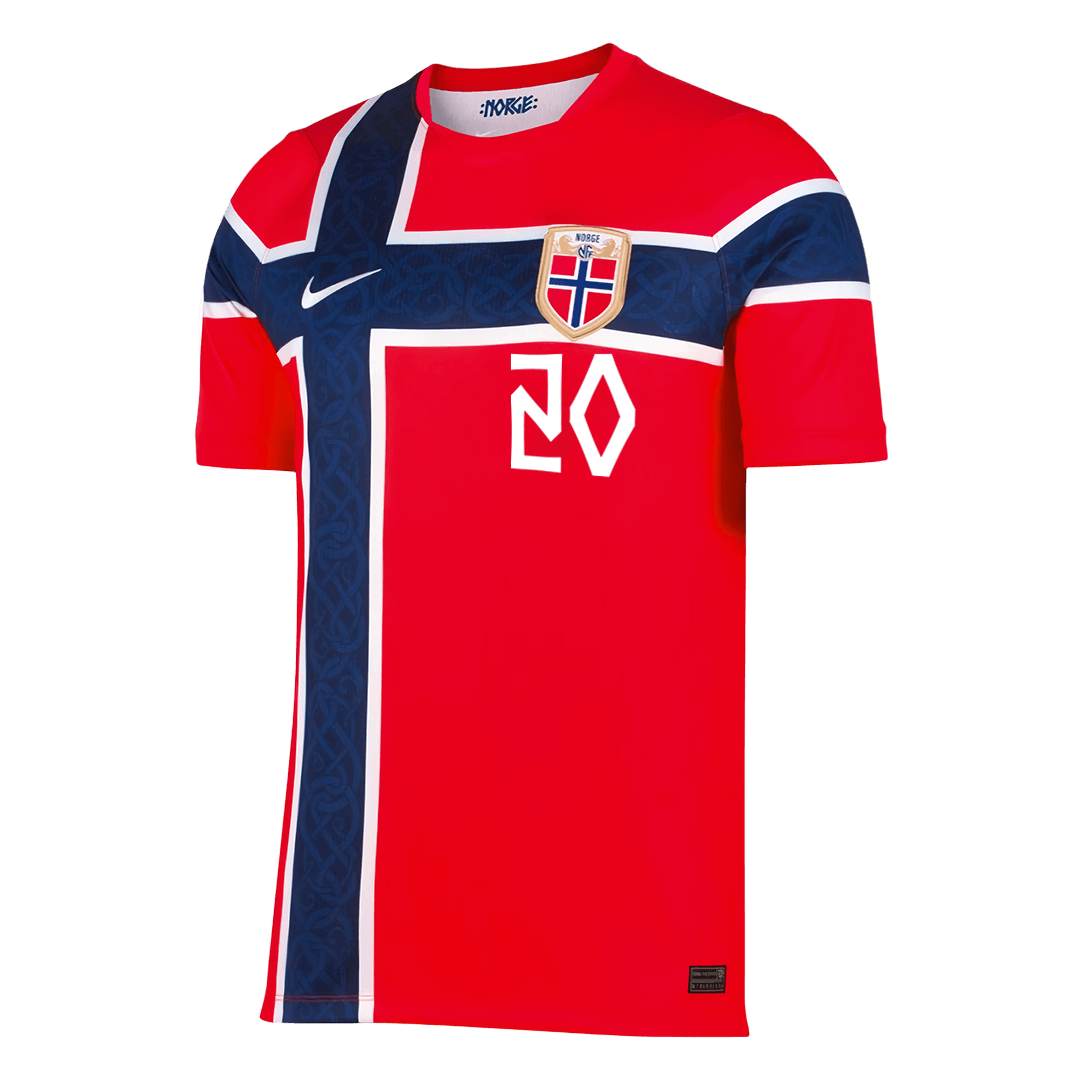 NUSA #20 Norway Home Soccer Jersey World Cup 2026