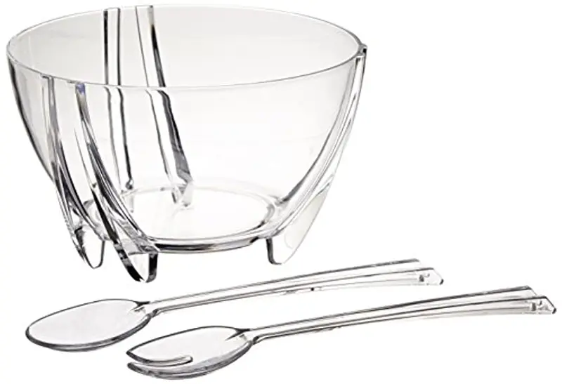 Prodyne Illusions Salad Bowl Servers 6Qt Shatterproof – SB3C
