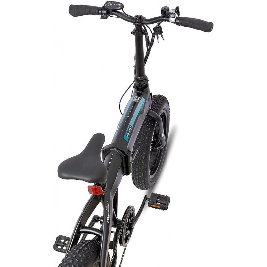 500W Aluminum 20 inch Electric Fat Tire Folding Bike 7 Speed Disc Brake Lightweight & Aluminum Folding Ebike