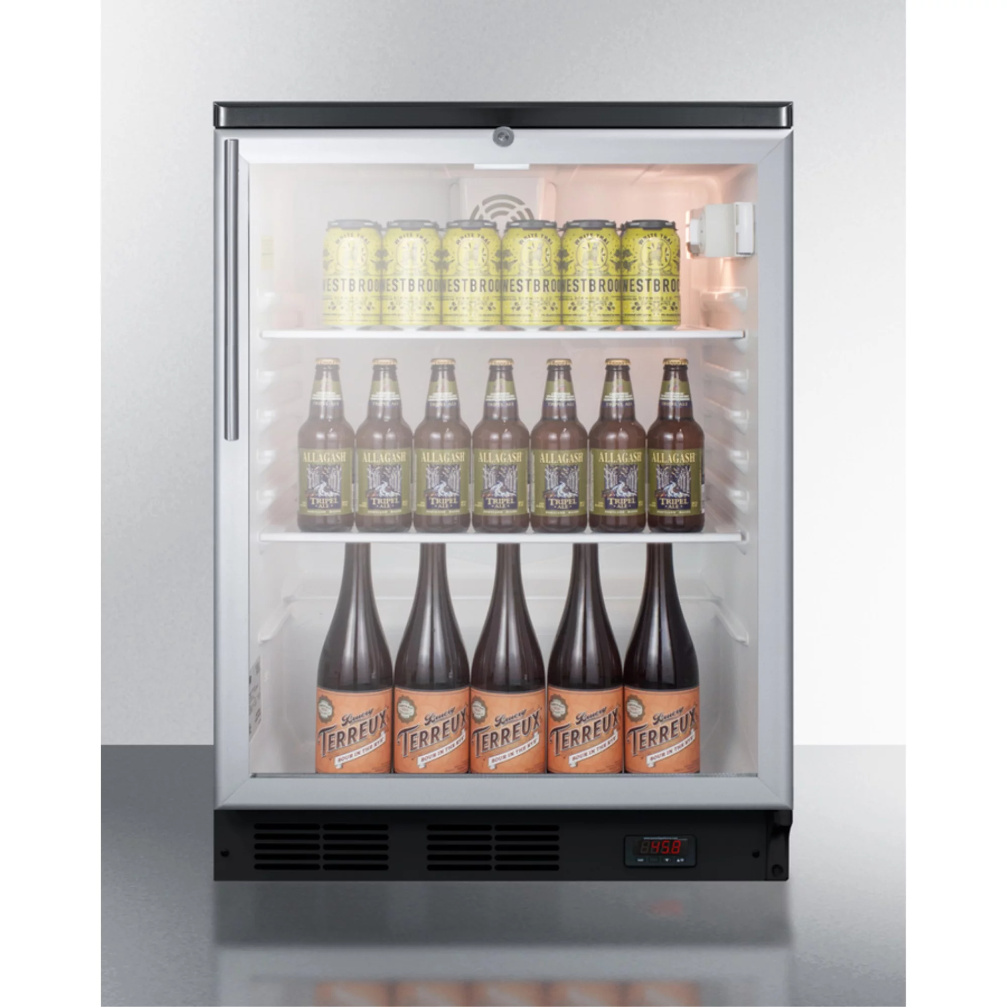 Summit SCR600BGLBIDTPUBHV Built-In Craft Beer and Wine Refrigerator