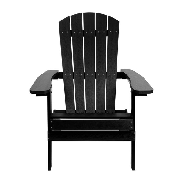 AllWeather Poly Resin Folding Adirondack Chair
