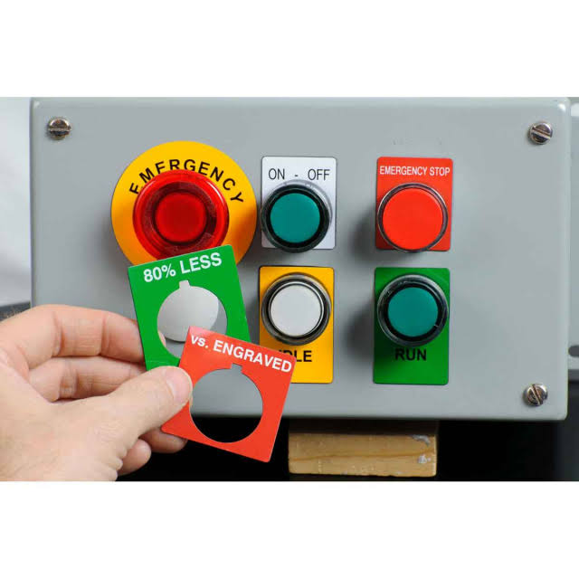 Brady, B30EP-168-593-RD, Red Raised Panel Polyester Label