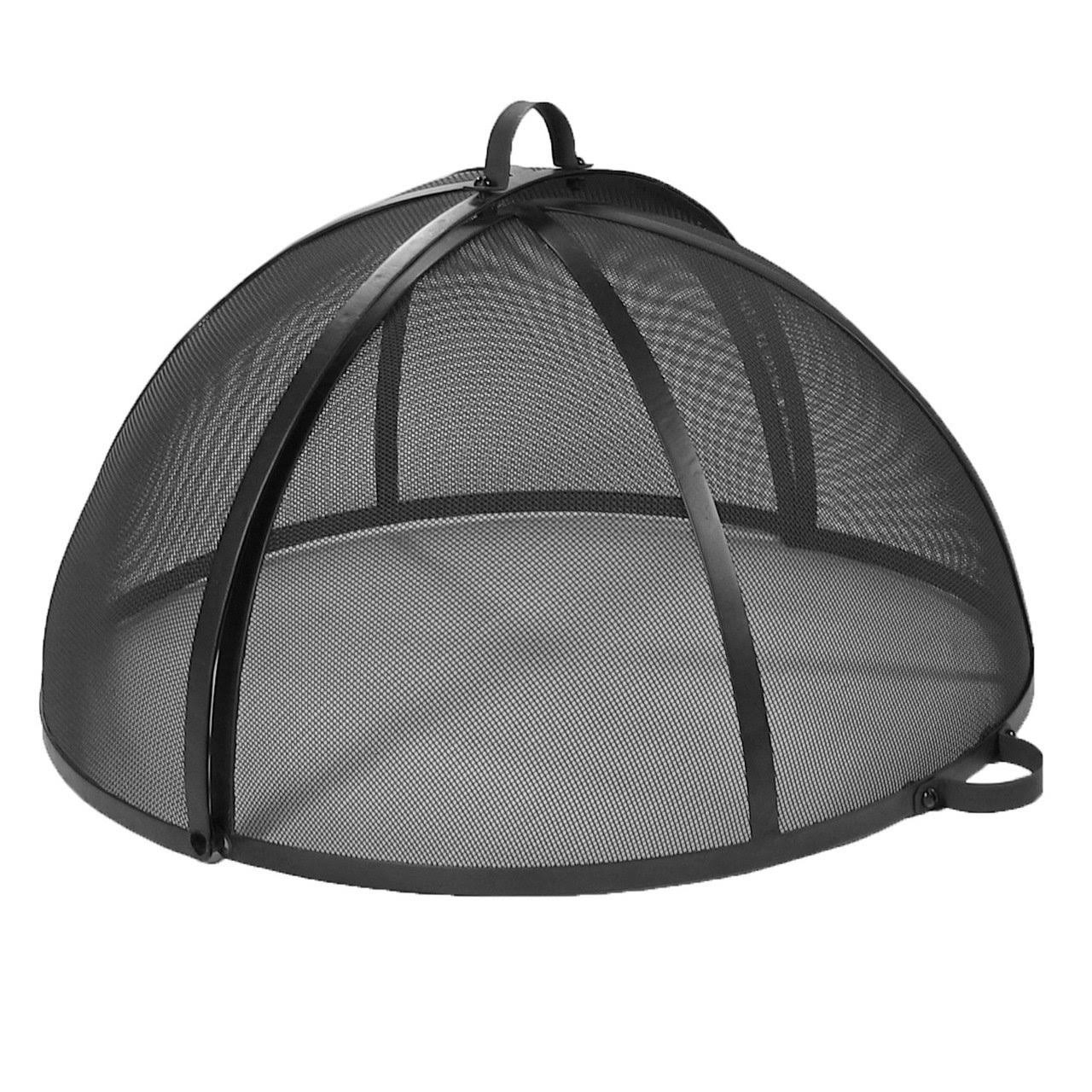 Sunnydaze Easy Access Fire Pit Spark Screen, 40-Inch