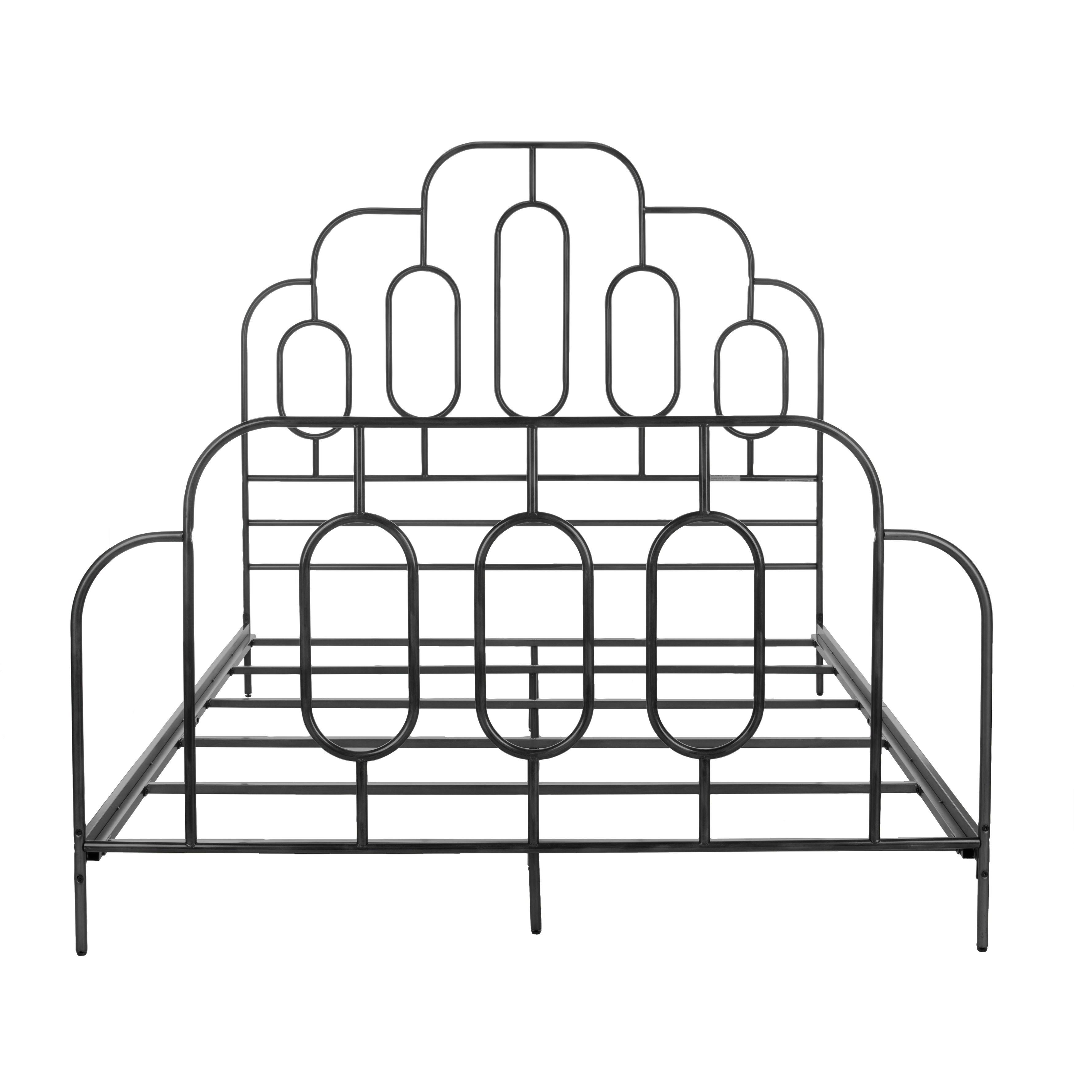 Safavieh Paloma Full Metal Retro Bed, White