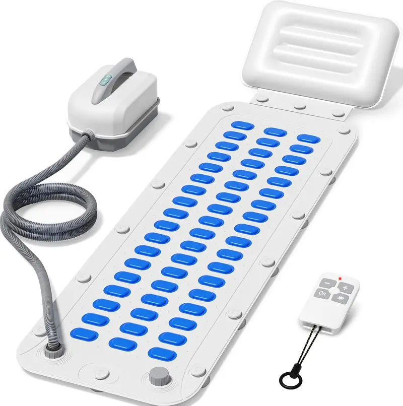 Portable Waterproof Spa Mat – Full-Body Bubble Bath Massager with Non-Slip Suction Cups