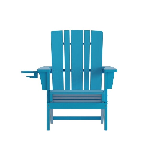 Commercial Grade AllWeather Adirondack Chair with Swiveling Cupholder