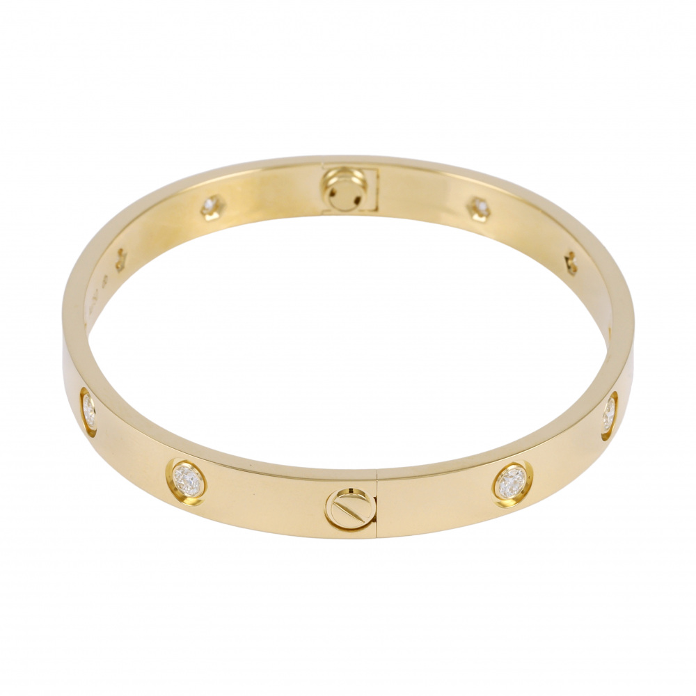 Cartier Love Bless Bracelet 18K Yellow Gold Diamond B6070300