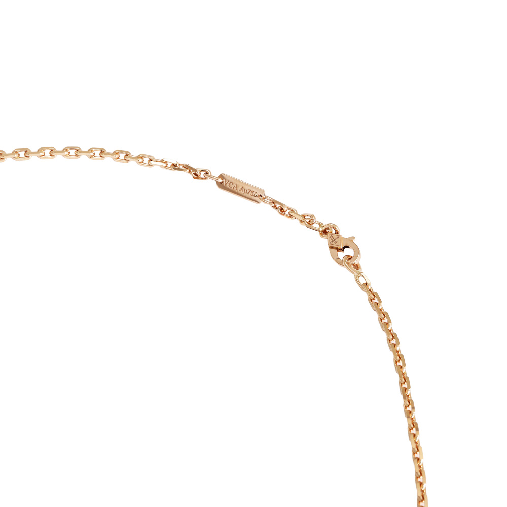 Van Cleef & Arpels Zodiac Leo Necklace 18K Rose Gold Jasper VCARP9R600