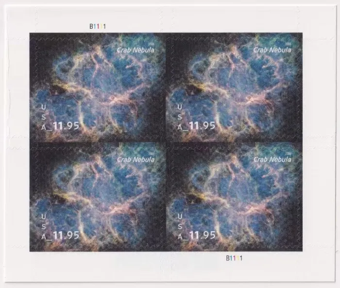 Crab Nebula Priority 2026 - 1 Sheet / 4 Pcs