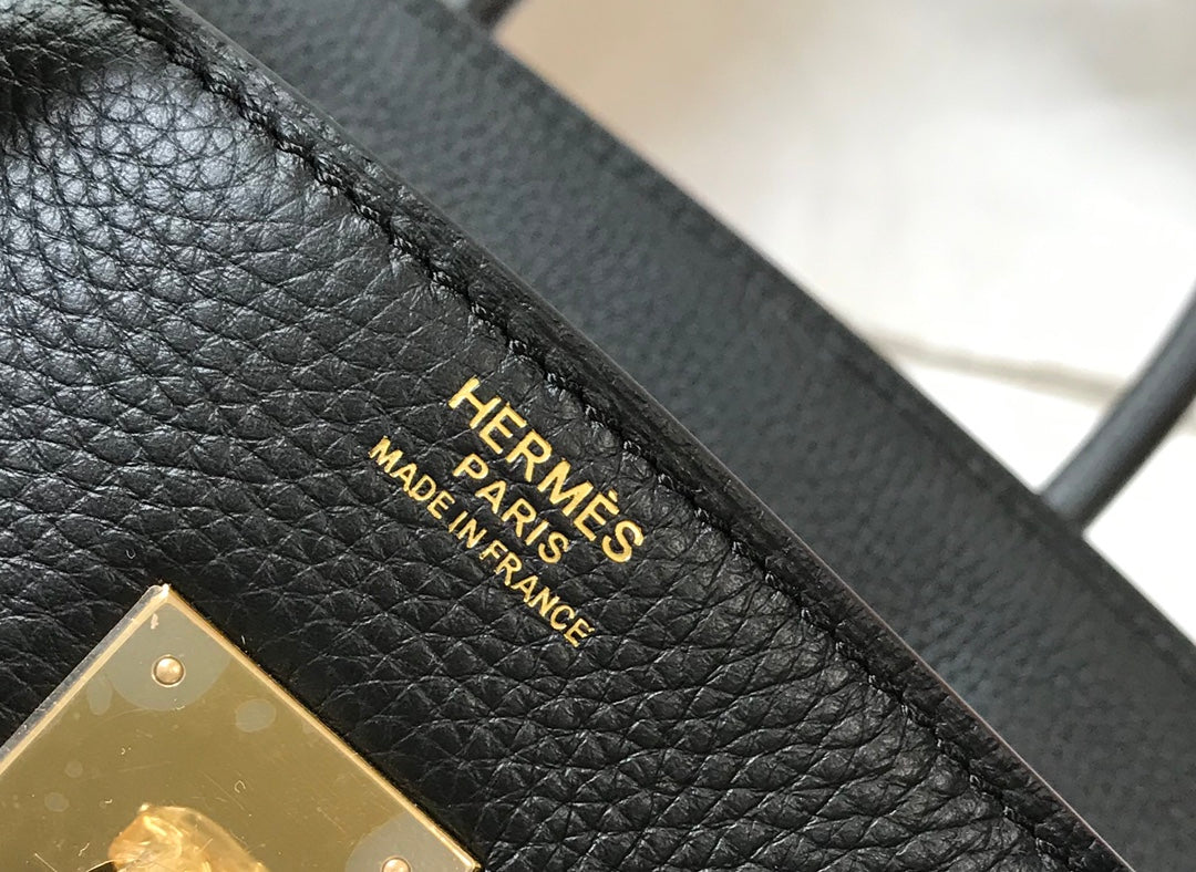 Hermes Birkin 30Cm Black Togo Leather Gold Hardware