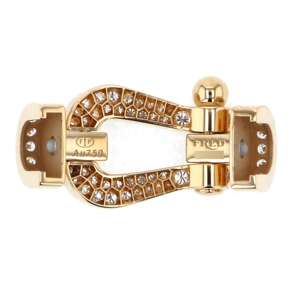 FRED Force 10 Lm Full Diamond Accessory 18K Yellow Gold 0B0048