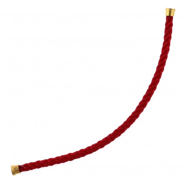 FRED Force 10 (lm) Textile Cable Red 15 Stainless Bracelet Stainless Steel 6B0157
