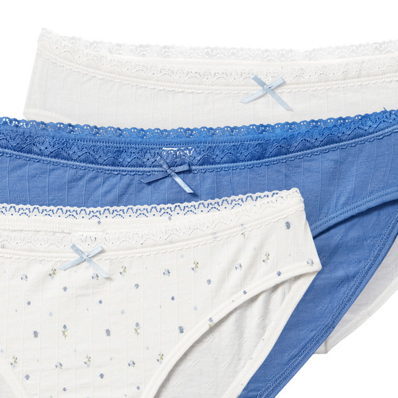 Yigga 3 Mädchen Slips mit Bio-Baumwolle