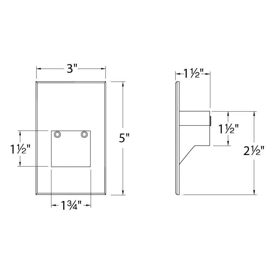 WAC Lighting - WL-LED200F-C-BN LEDme 3x22 Step Light