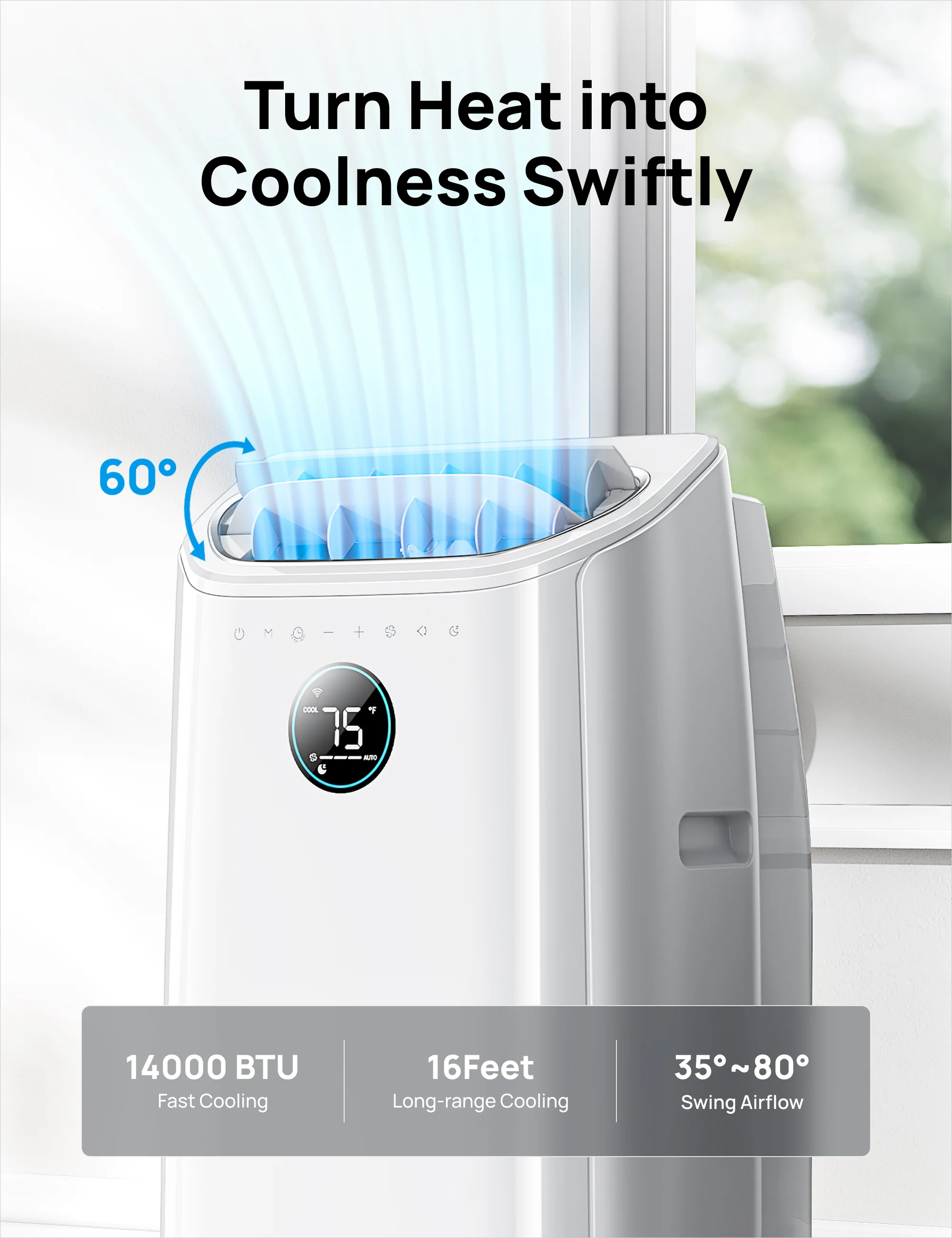 Smart Air Conditioner AC516S | 14000BTU
