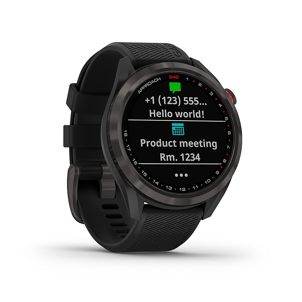 Garmin - Approach S42 GPS Smartwatch 30 mm  Metal - Gunmetal
