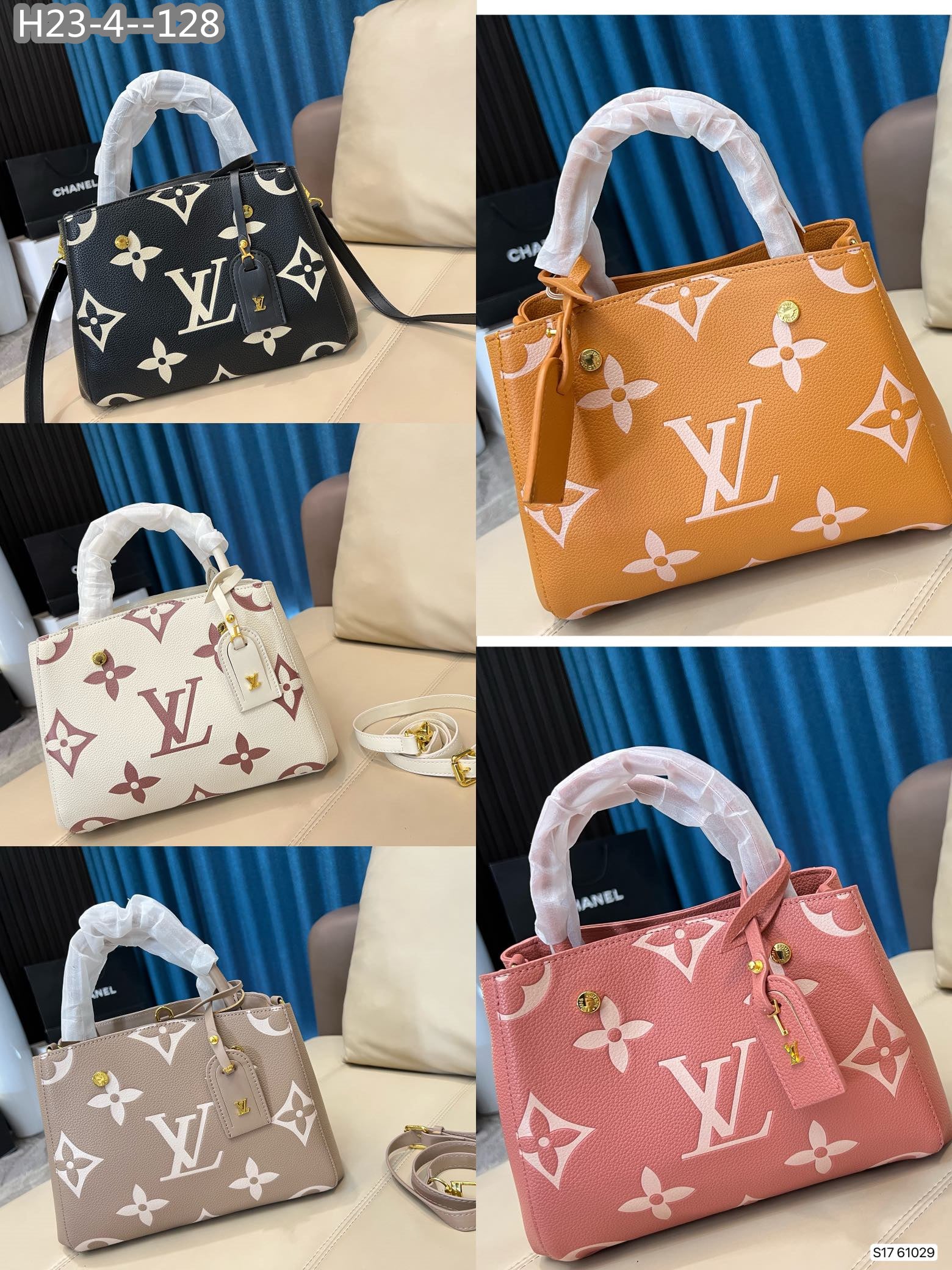 Louis Vuitton Montaigne Bag Beige 30Cm M45778