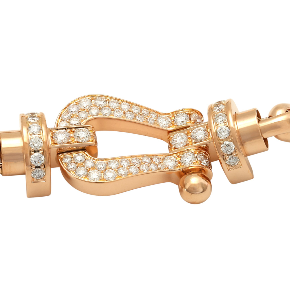 FRED Force 10 Diamond Bracelet 18K Rose Gold 0B0049-6B1107