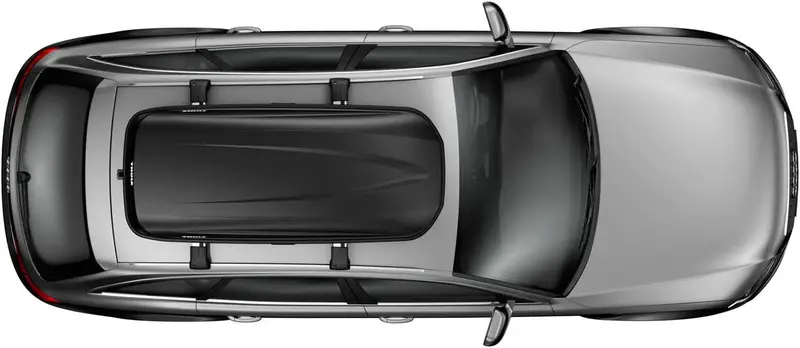 Thule Pulse Large Rooftop Cargo Box – Black, Aerodynamic Design