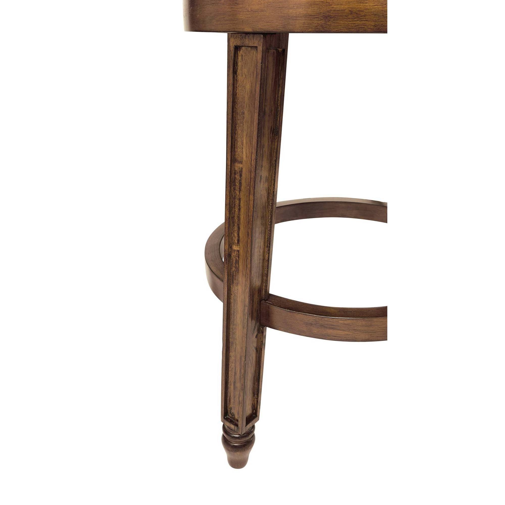 Hillsdale Furniture Adelyn Swivel Counter Height Stool, Brown Cherry