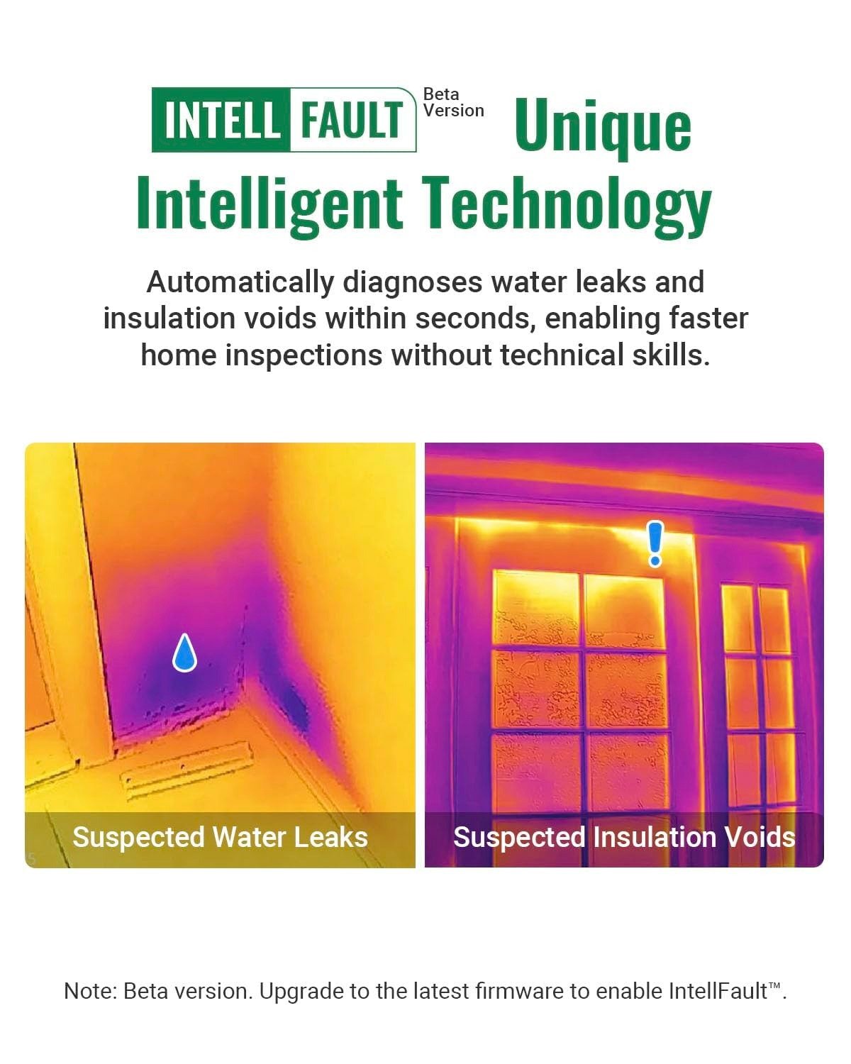 Thermal Camera with Laser Pointer, Intelligent Scene Detection, Super Resolution 240 x 240, -4°F~1022°F, Thermal Imaging Camera 96 x 96 IR Resolution, 25 HZ Infrared Camera, 11h Runtime
