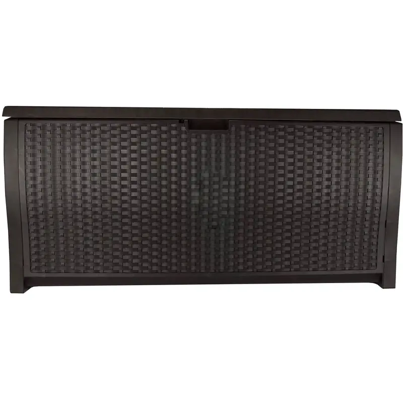 Suncast Resin 99-Gallon Deck Box – Mocha Brown – DBW9200