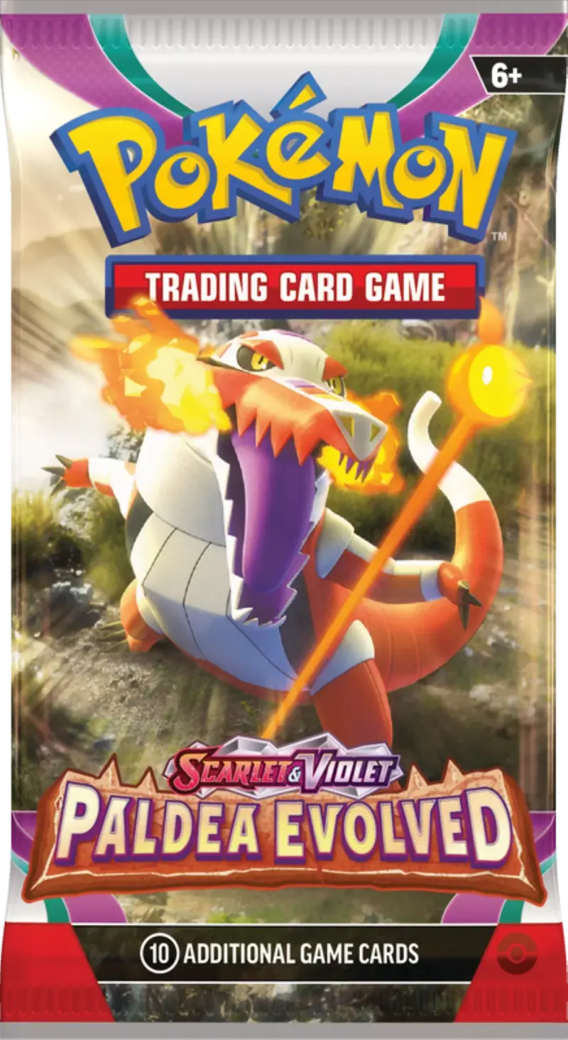 Pokémon Scarlet & Violet: Paldea Evolved Booster Bundle – 6 Official Expansion Packs