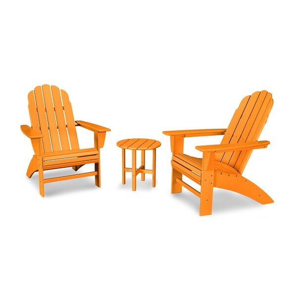 POLYWOOD Vineyard 3Piece Curveback Adirondack Set
