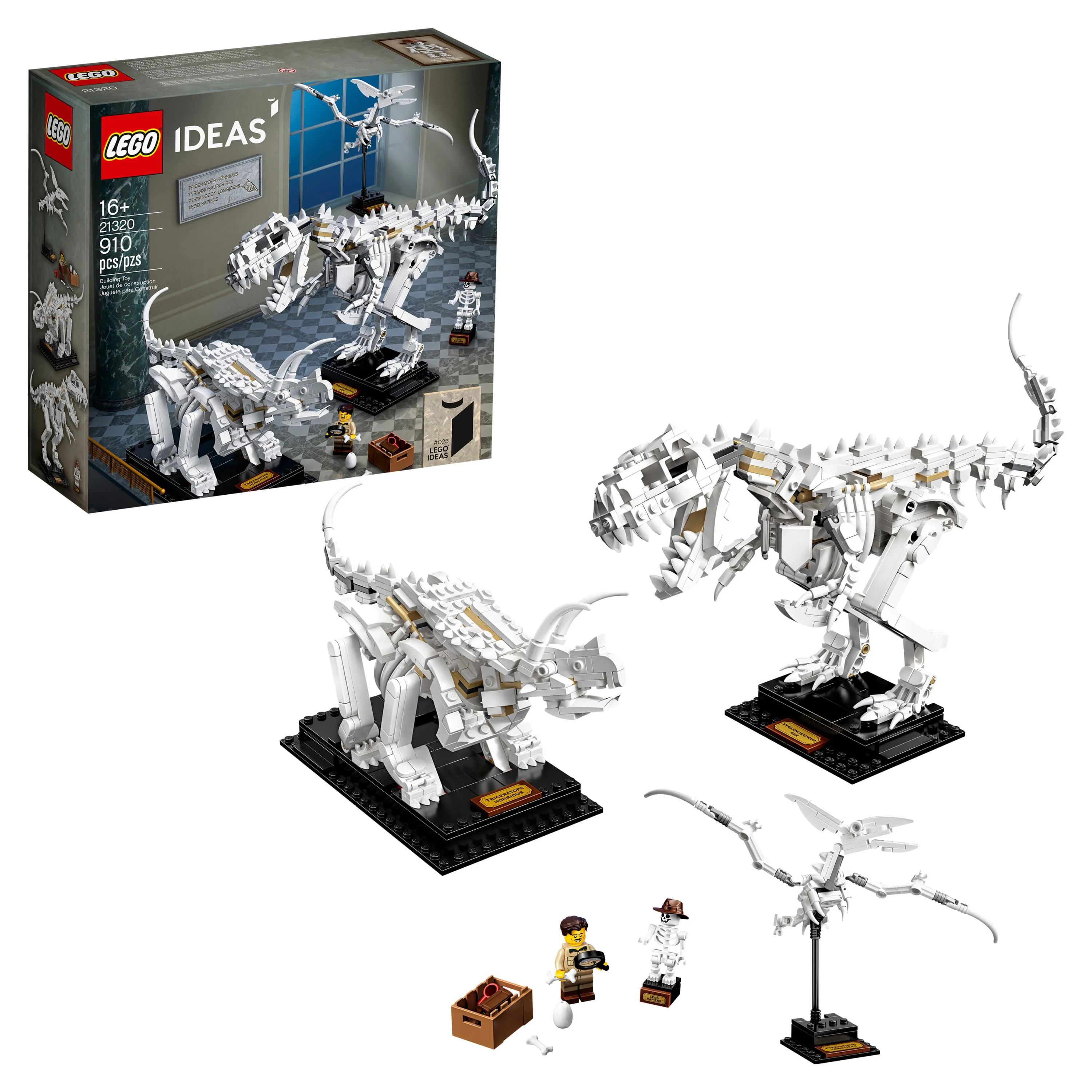 LEGO Ideas 21320 Dinosaur Fossils Building Kit (910 Pieces)
