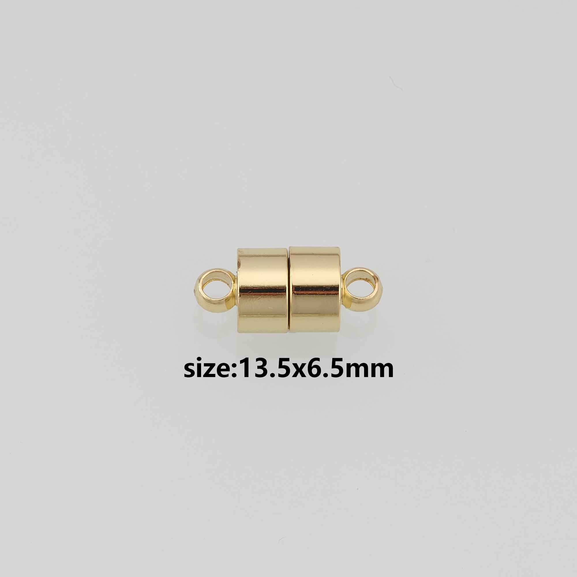 18K Gold Filled Magnetic Clasps,End Caps,Clasp Lock for DIY Jewelry Necklace Bracelet