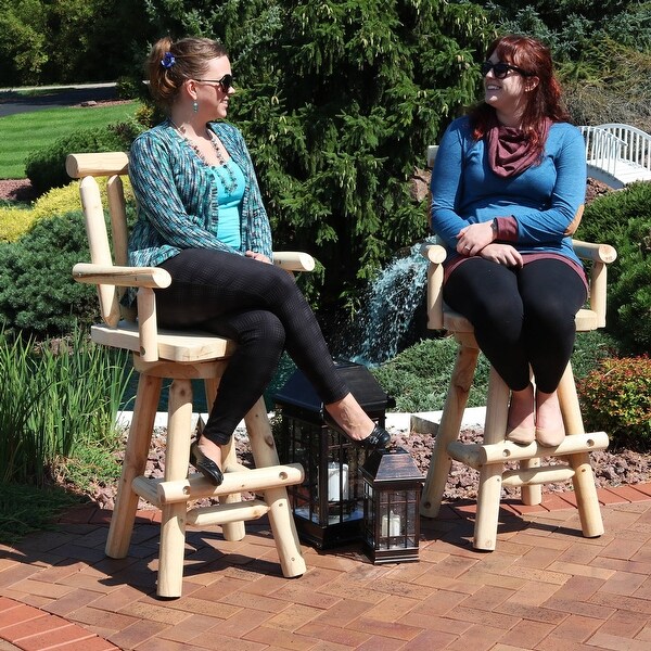 Sunnydaze Rustic Bar Stool