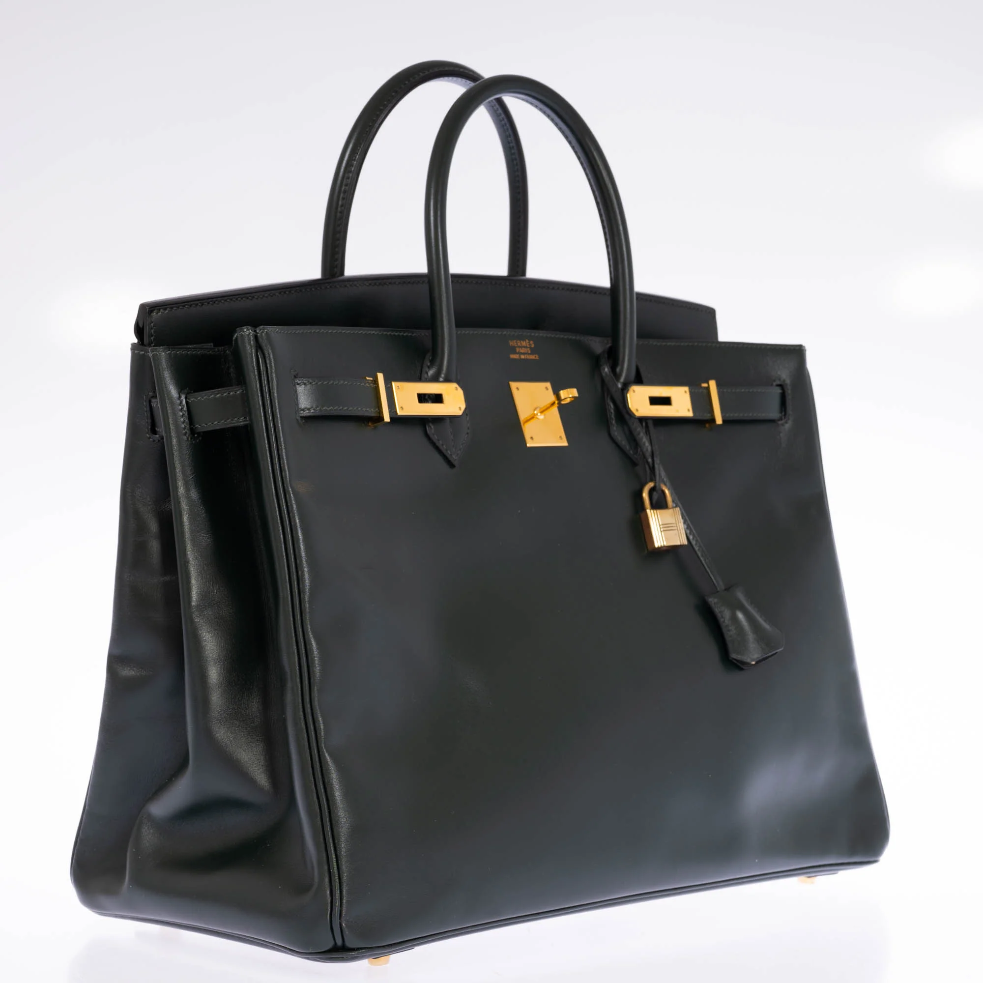 Hermès Birkin 40 Vert Anglais Box Calf Gold Hardware