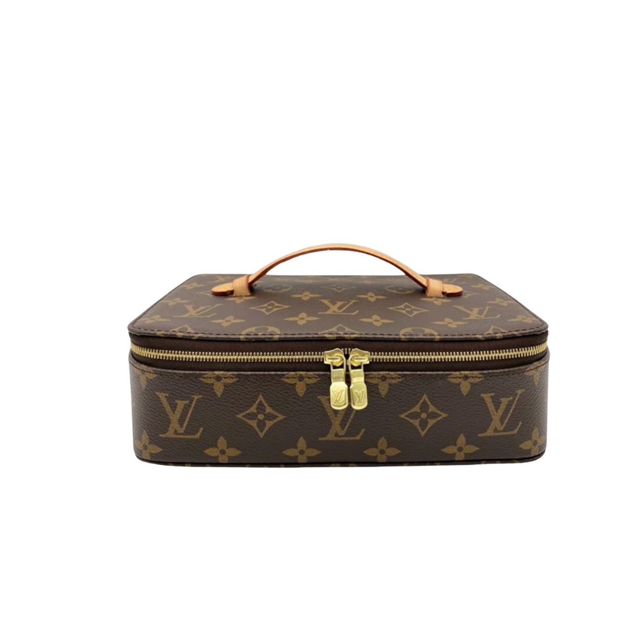 Louis Vuitton Nice Jewelry Case Brown 23Cm