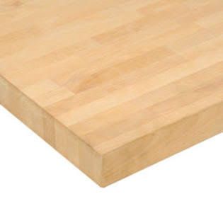 60x22W x 36x22D x 1-3/4x22 Thick Birch Butcher Block Square Edge Workbench Top