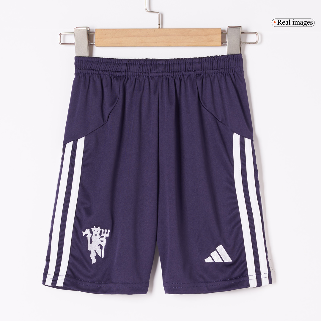 Manchester United Away Kids Soccer Jerseys Full Kit 2025/26
