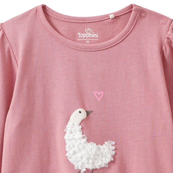 Topomini Baby Langarmshirt mit Gans-Print