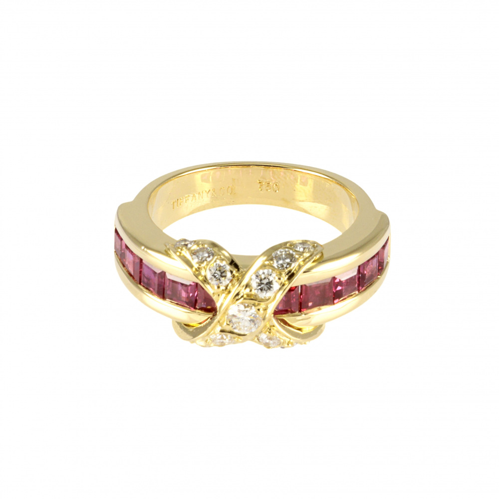 Tiffany & Co. Tiffany Signature K18YG Yellow Gold Ring