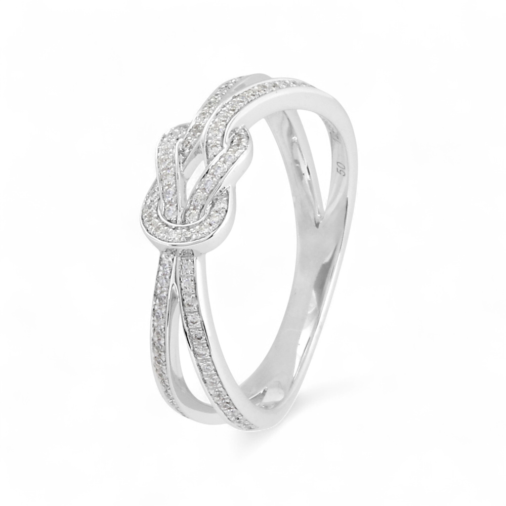 FRED Chance Amphini Ring 18K White Gold Diamond 4B0886