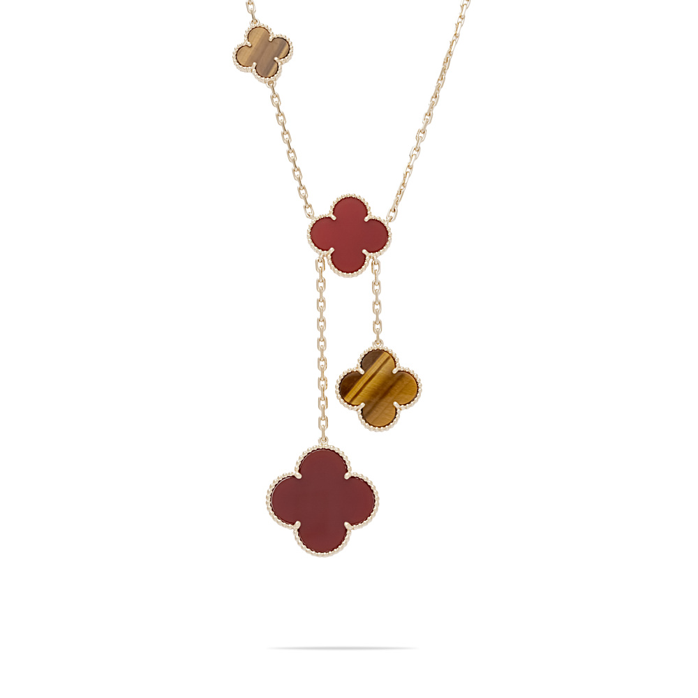Van Cleef & Arpels Magic Alhambra 6 Motifs Necklace 18K Yellow Gold VCARN5JP00