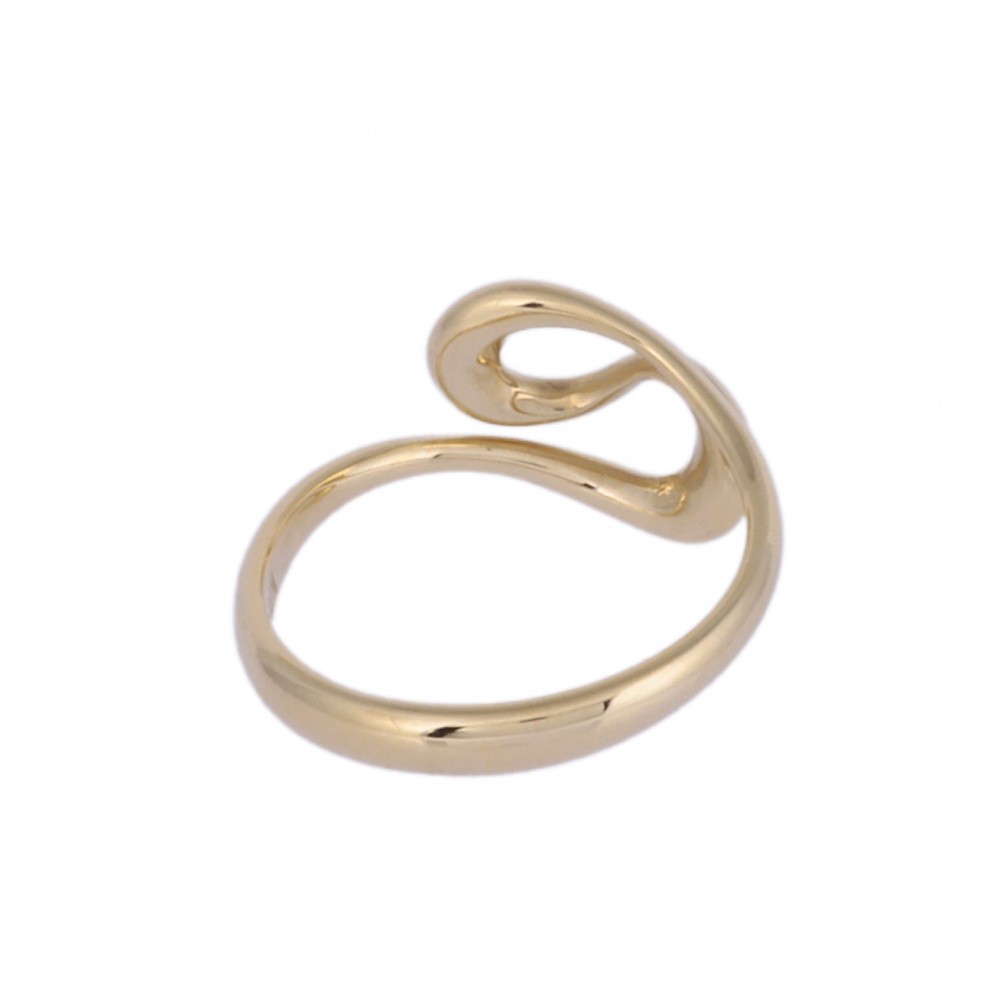 Tiffany & Co. Elsa Peretti Open Wave Ring 18K Yellow Gold