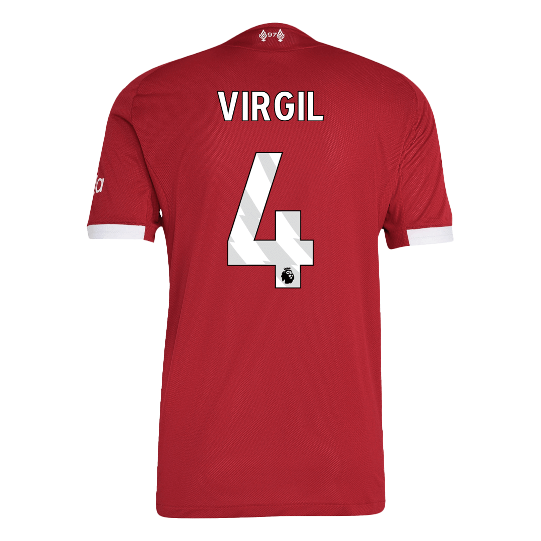 VIRGIL #4 Liverpool Home Player Version Jersey 2025/26