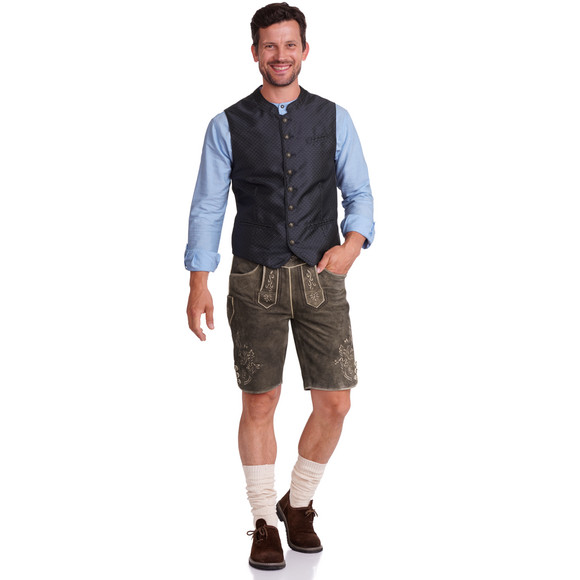 VanVaan Herren Lederhose mit Stickereien